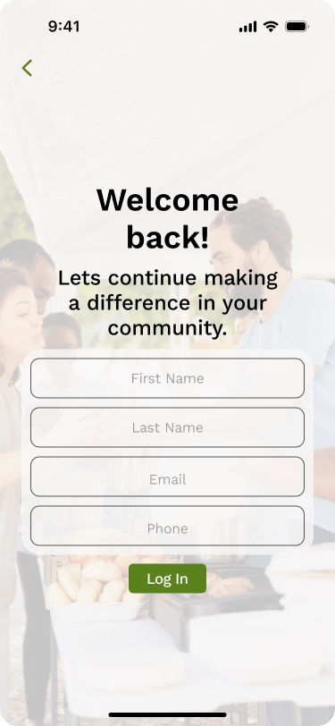 Login form