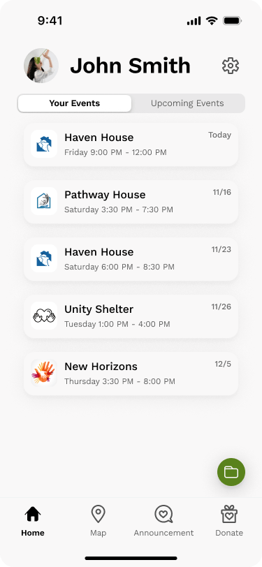 List of upcoming events